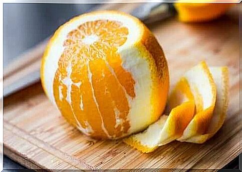 Peeled orange