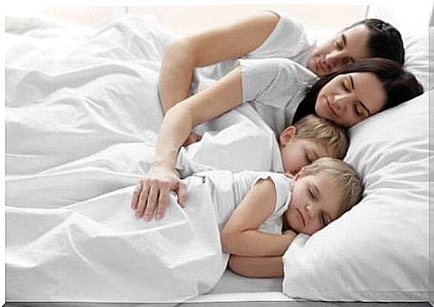 Children who sleep in the same bed as their parents