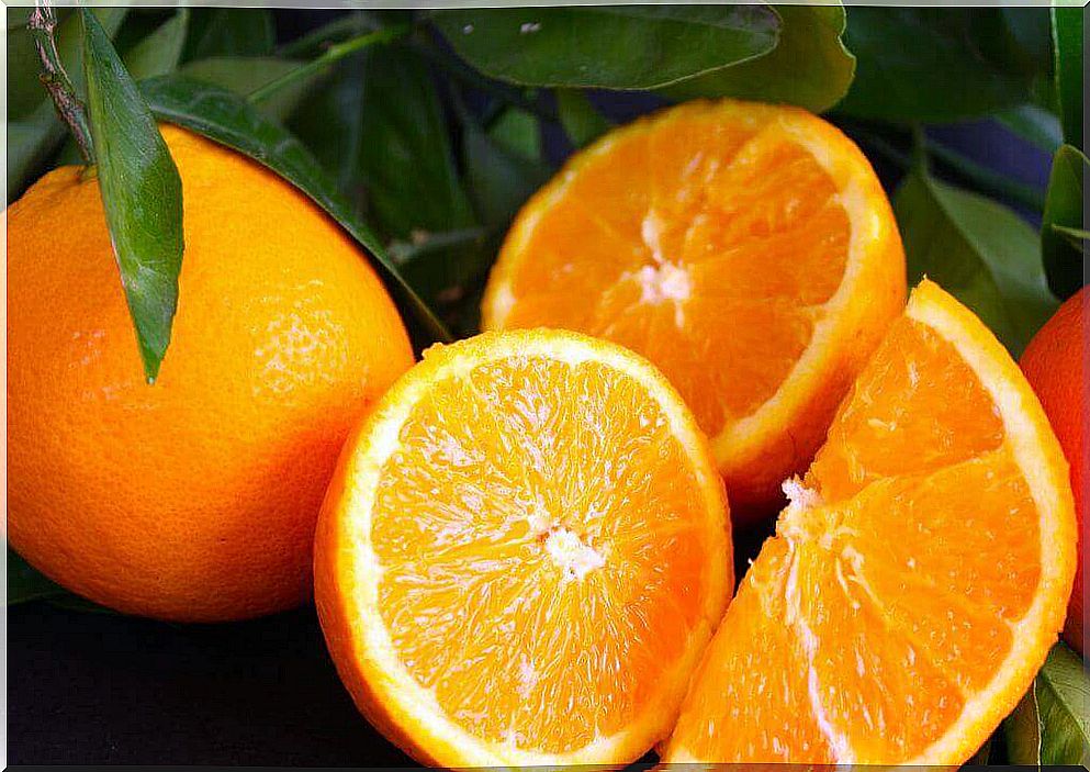 Orange against varicose veins