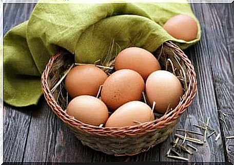 A basket of eggs