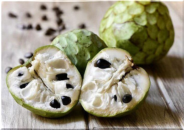 Cherimoya contains a large amount of potassium